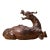 Early 20th Century Gilt Bronze Mythical Beast Figure – 6.3" Recumbent Qilin Sculpture For Sale