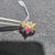 Pear Shaped Ruby & Diamond 14k Yellow Gold, Size 8 For Sale - Image 4 of 4