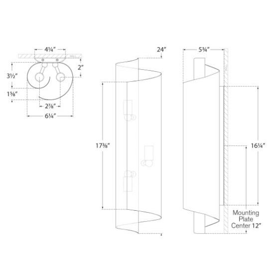 Modern AERIN for Visual Comfort Signature Iva Large Wrapped Sconce in Polished Nickel For Sale - Image 3 of 3