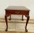 Chippendale 1980s Baker Furniture Square Table Drawer Banded Mahogany Chippendale Ball Claw Legs For Sale - Image 3 of 10