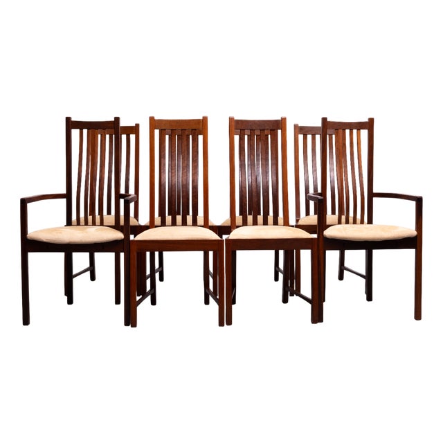 Teak Dining Chairs in the style of Thomas Moser, 1999, Set of 8 For Sale