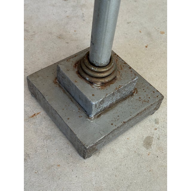 Pair of Sculptural Metal Palm Leaf Candlestick Holders, Mid-20th Century For Sale - Image 9 of 12