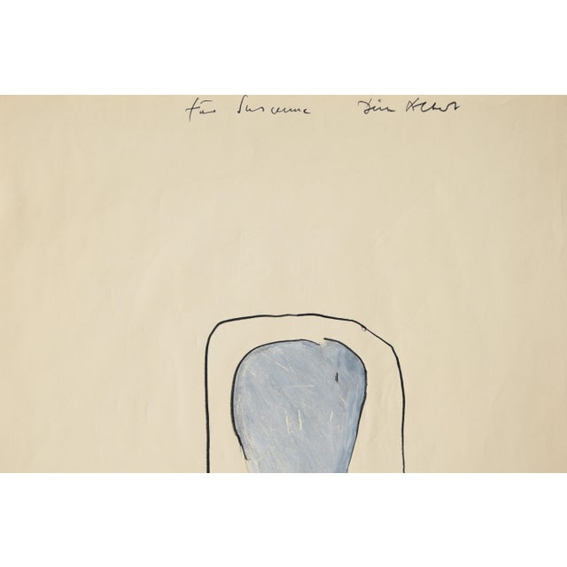 Albert Schöpflin, Anonymous Figure, 1990, Opaque Paint & Charcoal For Sale - Image 4 of 10