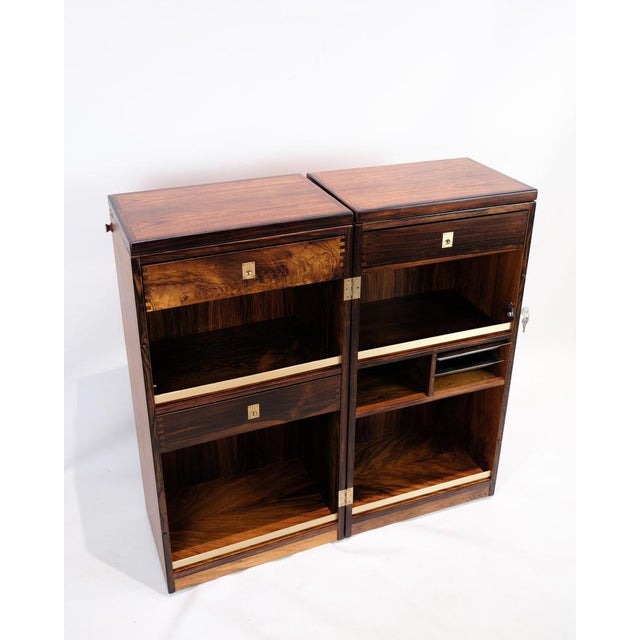 Wood Captain's Bar in Rosewood from Dyrlund, 1960s For Sale - Image 7 of 16