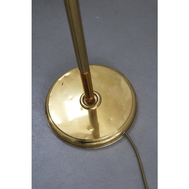 Mid-Century Swedish Brass Floor Lamp in the style of Josef Frank, 1960s For Sale - Image 10 of 12