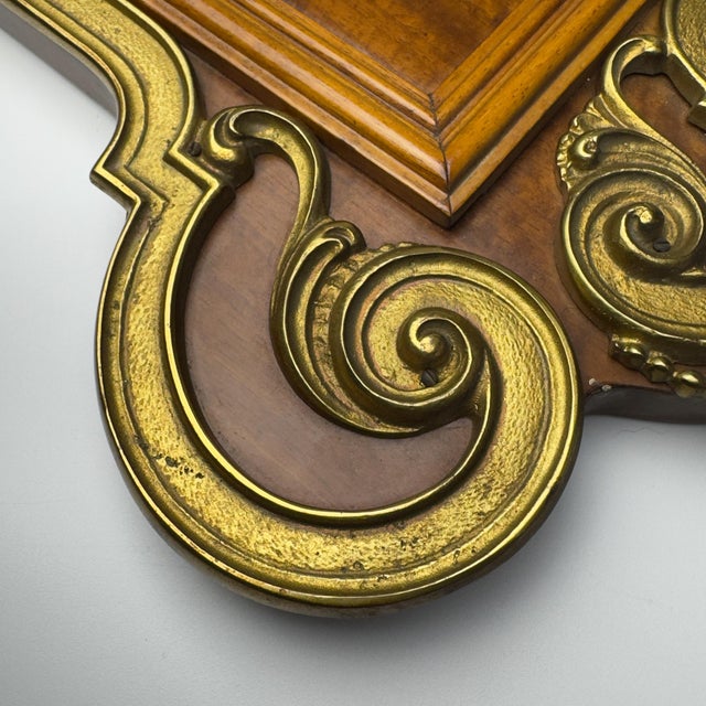 Large Vintage Wooden Wall Mirror, Italy, 1950s For Sale - Image 18 of 18