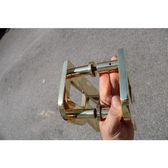 Solid Brass Letter R Handles, 1970s, Set of 2 For Sale - Image 10 of 12