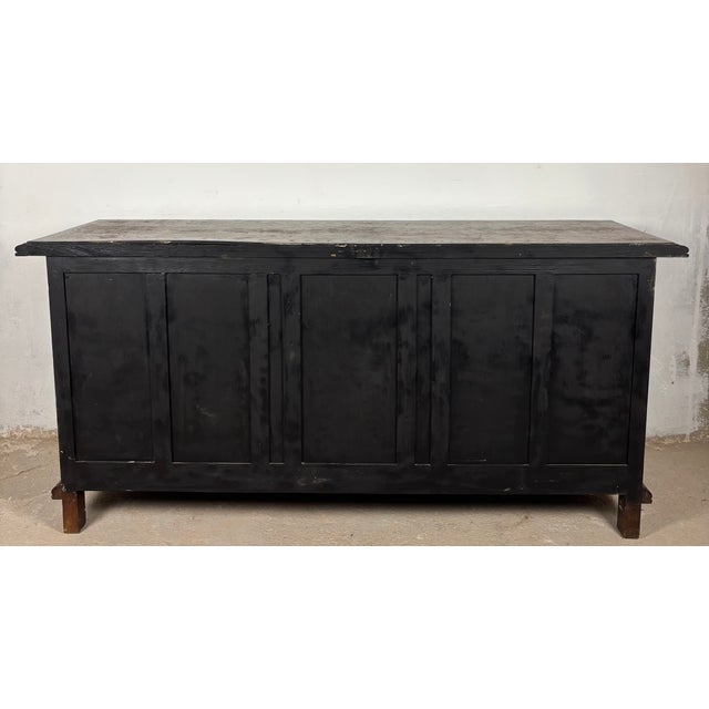 Large Henry II Style Oak Sideboard With Bronze Mounts, Early 20th Century For Sale - Image 18 of 18