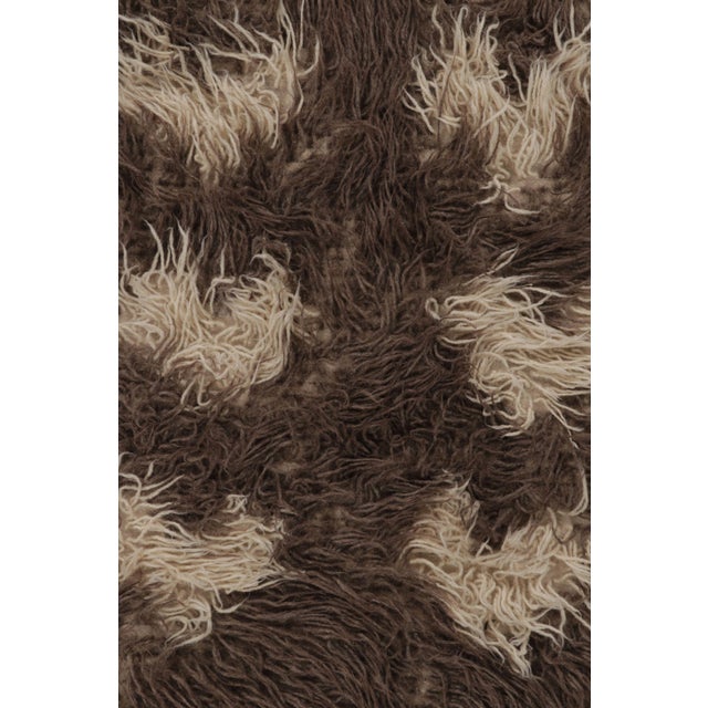 1950s Vintage Turkish Tulu Shag Runner Pair With Stylized Heart Motifs - Rug & Kilim For Sale - Image 5 of 8