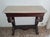 Empire Console in Mahogany and White Marble For Sale - Image 5 of 6