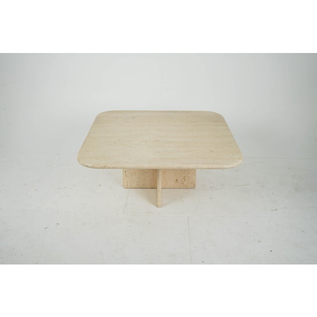 1980s Italian Coffee Table in Travertine, 1980s For Sale - Image 5 of 8
