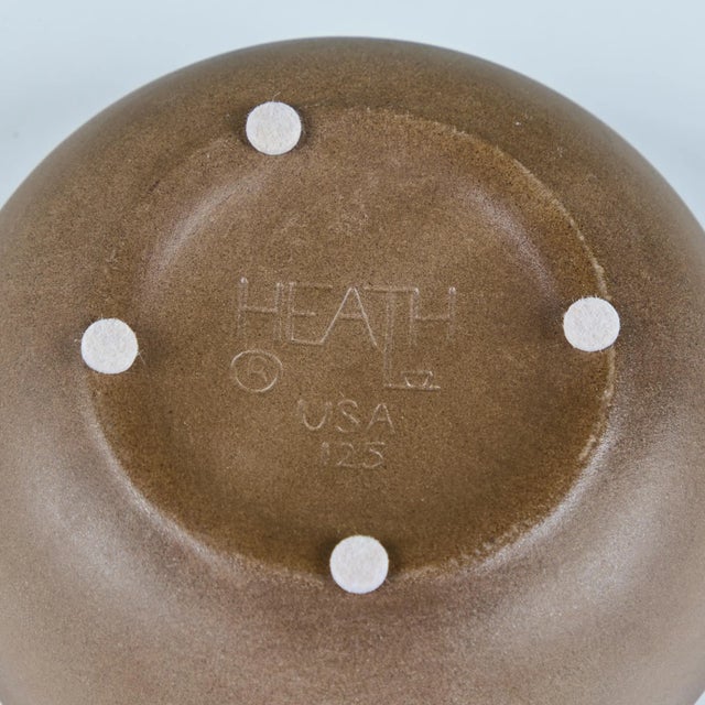 Ceramic ashtray by Heath Ceramics, c.1960s, USA. The ashtray features a stoneware exterior and an ombre glazed interior...