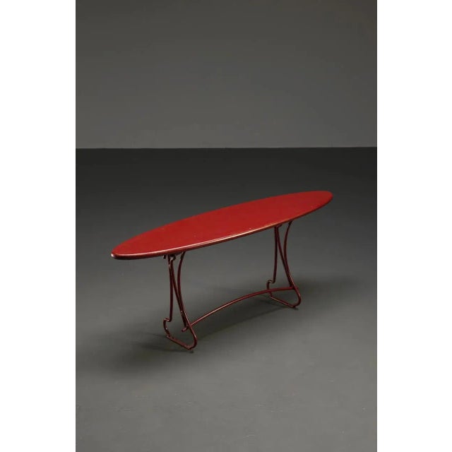 Origin: the netherlands. Material: wood, metal, original paint. Dimensions: h 47 w 120 d 30 cm. i have official proof of...
