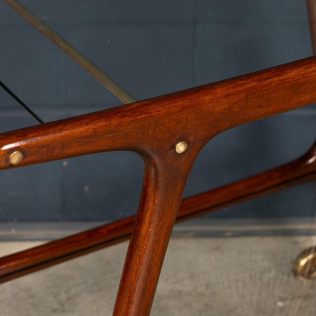 Vintage Italian Drinks Trolley in the style of Cesare Lacca, 1950 For Sale - Image 12 of 18