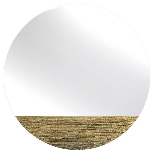 Gold Orizzonte 900 Tondo Oro Mirror by Disain1971 For Sale - Image 8 of 8
