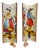1980s French Provincial Terracotta Tile Candle Sconces With Breton Folk Figures - A Pair For Sale