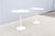 White Mid-Century Modern Knoll Eero Saarinen 20" Round White Tulip Side Tables, a Pair For Sale - Image 8 of 18