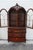 Early 1900s Homer Bros Tall Carved Inlay China Display Cabinet Cupboard 6136 For Sale - Image 4 of 18