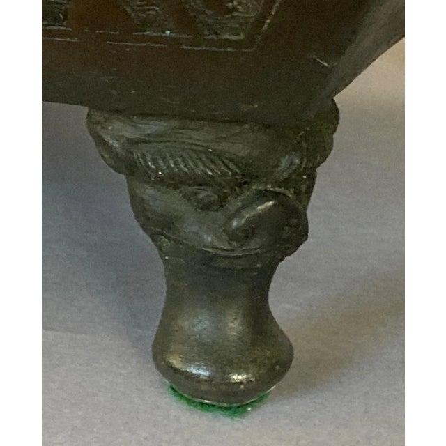 Fine Decorated Antique Japanese Bronze Planter, Suiban For Sale In San Francisco - Image 6 of 8