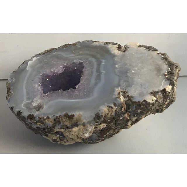 Mid-Century Modern Vintage Amethyst Geode For Sale - Image 3 of 5