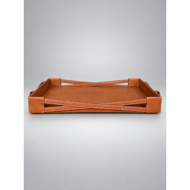 Vintage Gucci Italian Leather Serving Tray, Circa 2000, Attributed For Sale In New York - Image 6 of 6