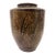 Vintage Studio Pottery Jar With Incised Leaf Motif For Sale