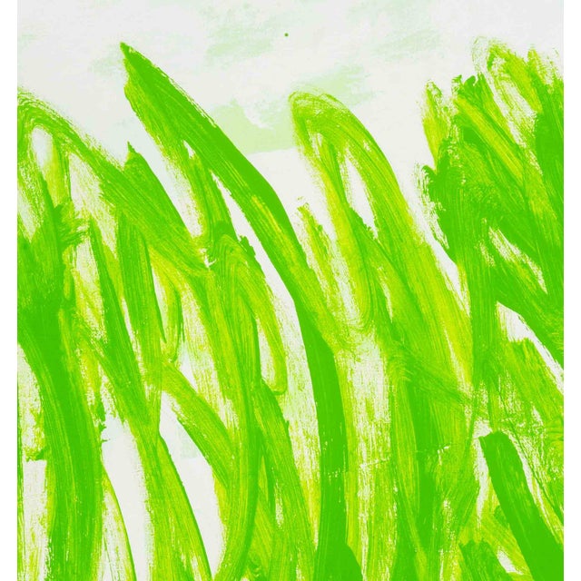 Contemporary Roni Nicholson "Green" Acrylic on Canvas, 2015 For Sale - Image 3 of 8