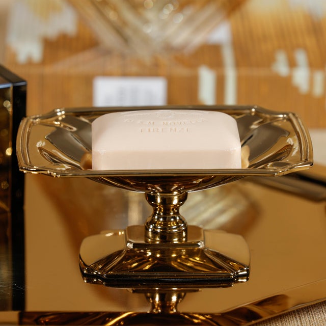 Lucente Polished Footed Serving Dish, Gold For Sale - Image 4 of 4