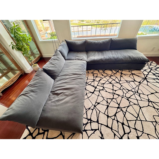 Four Hands Charcoal Fabric Sectional For Sale In Las Vegas - Image 6 of 12