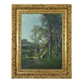 The Edge of the Woods, Late 19th Century, Oil on Canvas For Sale