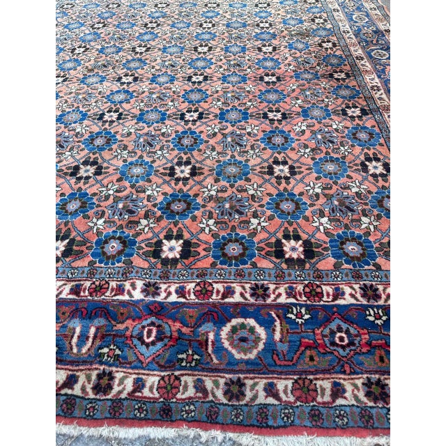 Pink Large Vintage Fine Varamin Rug, 1970s For Sale - Image 8 of 18