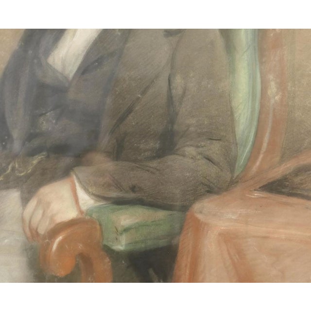 Thomas Price Downes, Portrait of a Gentleman, Pastel and Charcoal, 1800s, Framed For Sale - Image 3 of 14