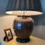 Early 19th Century 19th Century Japanese Ceramic Drip Glazed Chocolate Lamp With Original Silk Lamshade For Sale - Image 5 of 12