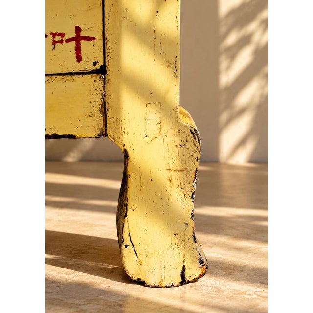 Wood 19th Century Chinese Apothecary Medicine Cabinet Yellow Lacquer 67 Drawers For Sale - Image 7 of 18