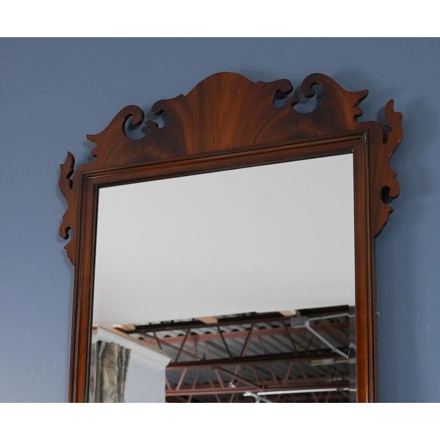 Chippendale Niagara Furniture Mahogany Mirror For Sale - Image 3 of 8