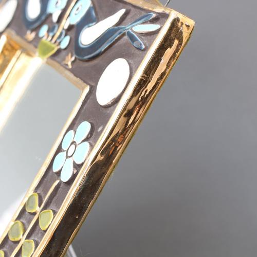 Vintage Ceramic Wall Mirror by Mithé Espelt, 1970s For Sale - Image 18 of 18