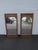 Wood Basic Witz Mid Century Wall Bathroom Vanity Mirrors a Pair 6578 For Sale - Image 7 of 8