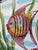 Ceramic Vietri Al Mare Italian Hand-Painted Coastal Sea Life Majolica Oval Wall Platter For Sale - Image 7 of 12
