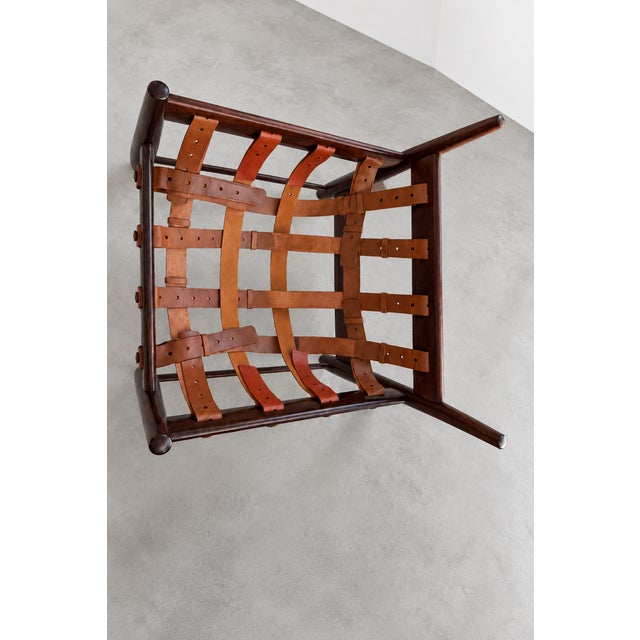 Brown Set of Mole Lounge Chair and Ottoman by Sergio Rodrigues for Oca, 1969 For Sale - Image 8 of 18