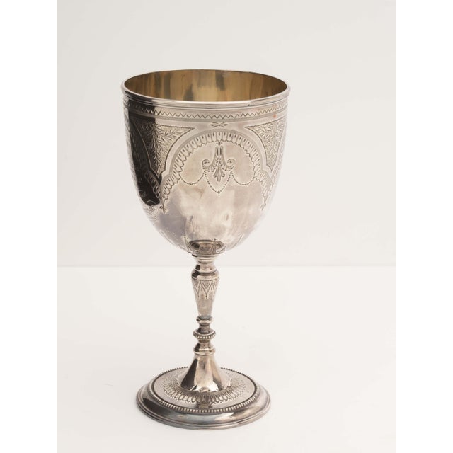 English 1885 English Sterling Silver Best Merino Ram Trophy Cup For Sale - Image 3 of 6
