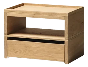 Oak Oil Eileen Bedside Table by Obstacles
