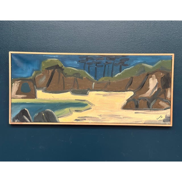 Gunne, Landscape, 1968, Oil Painting on Canvas, Framed For Sale - Image 17 of 18