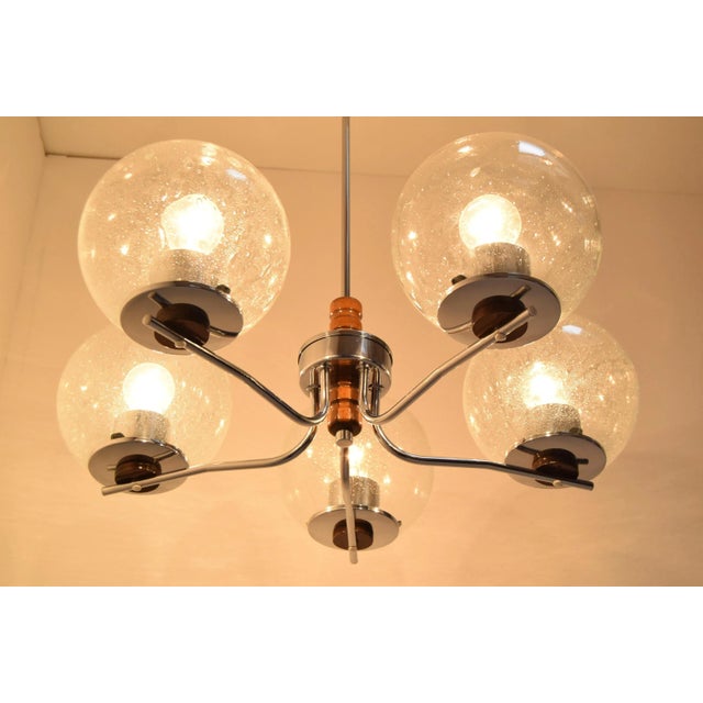 Mid-Century Chandelier, Czechoslovakia, 1960s For Sale - Image 10 of 17