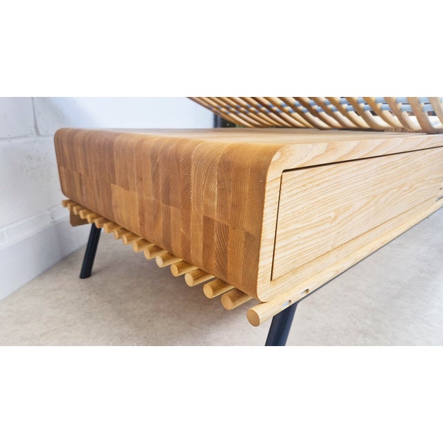 Vintage Danish Ash Chez Daybed by Birge Scheider, 1970s For Sale - Image 12 of 14
