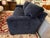 2020s Crate & Barrel Axis Sofa, Midnight Chenille For Sale - Image 5 of 11