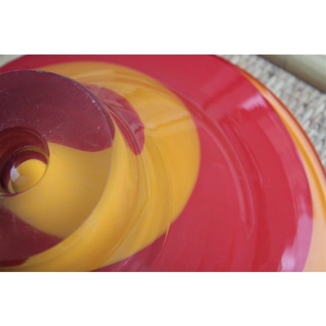 Red Uranus Glass Vase, Italy, 1990s For Sale - Image 8 of 12