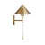 Contemporary Matthew Izzo Home - Talong Antique Brass and Acrylic Pole Wall Sconce For Sale - Image 3 of 5