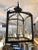 Large Square Bronze & Glass Lantern Pendant Chandelier For Sale - Image 9 of 13