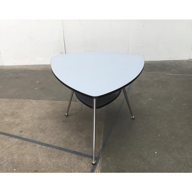 Metal Mid-Century German Tripod Coffee Table from Mauser Werke Waldeck For Sale - Image 7 of 18