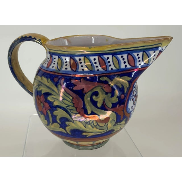 Vintage Italian Majolica Pitcher For Sale In Providence - Image 6 of 12